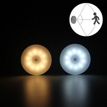 코엘 팡팡 만능 무선 LED 센서등 충전식 무드등 수유등 붙이는 조명 자석 현관, 만능 조명_전구색