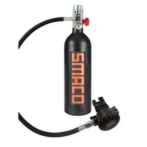 SMACO 스킨스쿠버 산소통 산소탱크 미니산소통, D. 블랙-S400-패키지 1