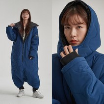 하와스 입는 침낭 워슬백 동계 캠핑용 방수소재 여성용, 블랙S