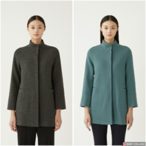 올리비아로렌 NC백화점 봄 간절기 울혼방 져지 차이나 넥 하프 쟈켓 VOPFUYS1311