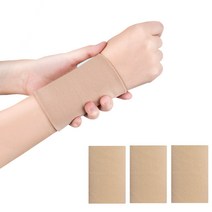 미소라인F 고탄력 손목밴드 헬스 베이지 손목 보호대, 4개