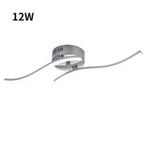 실내조명 12W 18W 24W LED 천장 조명 알루미늄 웨이브 모양 현대 램프 방 거실 장식 85-265V, 01 12W_02 Warm White