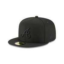 뉴에라 스냅백 MLB [애틀랜타 브레이브스] Blackout Basic 59FIFTY Fitted 877372