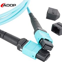 ADOP MPO-MPO Patch Cord OM3 Multimode Fiber 8-core Fiber for QSFP+Transceivers Application 7-Mete, 1