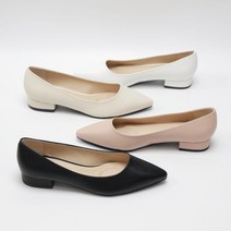 코지 여자 심플 빅사이즈 스켈레토 로우힐 플랫슈즈