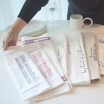 키친크로스 키친클로스 패브릭 식탁 테이블 매트 면 린넨 카페 주방 북유럽 타올 행주, [5] Bon자수_레드