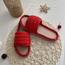 도두리 DIY 손뜨개 코바늘 뜨개질 실내화 취미 만들기 키트 패키지 뜨기 - 동영상제공, 새콤달콤보라, 250mm