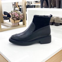 탠디 XJ22507 BLACK 미들힐 여성앵클부츠 4cm 미셸by탠디 TW84H