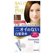 다리야 살롱드프로 새치염색약 무향료 셀프 밝은갈색 일본염색약 간편염색약 흰머리염색 암모니아프리, 자연갈색, 1개