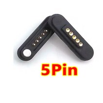 1세트 2P 4Pin DC 마그네틱 포고 핀 커넥터 Male 방수 고전류 스프링 장착 전원 소켓, 04 5PIN