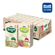 매일유업 요미요미 유기농주스 24팩 과일야채주스 125ml, 1box, 레드비트골든사과+종합야채