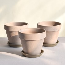 필플랜트 이태리토분 기본형 모카+화분받침 세트