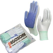 네고존 국산 PU도트장갑 색사도트, 국산PU도트백색M, 1매