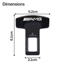 자동차 벨트 버클 자동 안전 클립 인테리어 액세서리 메르세데스 벤츠 AMG W203 CLA W204 W205 호환, 01 1pcs AMG