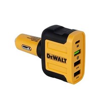 디월트 4포트 모바일 USB PD 충전기 60W 차량용 멀티 포트 타입 C 어댑터 QC 3.0