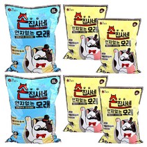 손집사네 먼지없는 벤토나이트 고양이 모래 야자숯 4L 8L, 4개