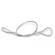 볼잠금 핀 퀵 릴리스 Unti-Lost Rope 블랙 스테인레스 케이블 안전 로프 (열쇠 고리 포함), 02 DP6_01 SZT1.5-250mm