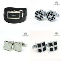 보드미 남자벨트 50대벨트 커프스 3종 아빠선물 세트