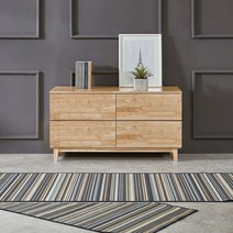 러버101 고무나무 원목거실장1200 1단 2단, 2단거실장 1200