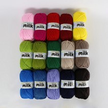 [앵콜스] 밀크실 100g Milk (입문자용 목도리&모자실로 추천), 22 라일락(낱개)