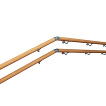 계단난간대 벽부착형 핸드레일 안전바 손잡이 벽부형, D 100cm 두 개의 고정점