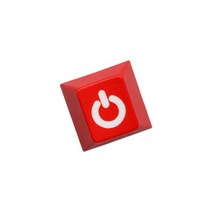 감성키보드 타자기 사무실 핸드폰블루투스 PC 셧다운 레이저 pbt 키캡, CProfile Poff Red