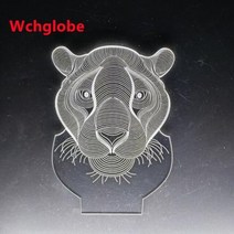 돌고래 말 올빼미 3D 착시 LED 야간 조명 동물 그림 전등갓 Arylic 패널 Skd 보드 참신 크리스마스 휴일 선물, Arylic Panel 11