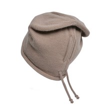 여자의 가을과 겨울 얇은 니트 더미 모자 따뜻한 풀오버 모자 여자의 차가운 모자 Drawstring 숙녀를위한 큰 둥근 달 모자
