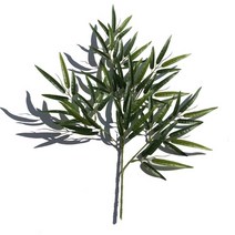 인조 대나무 덩굴 몬스테라 야자수 조화 장식 대형 공간분리 가벽 파티션 인테리어 녹색 인공 잎 실크 천으로 인공 식물 웨딩 홈 오피스 잎 야외 조경, 2개, 대나무 잎