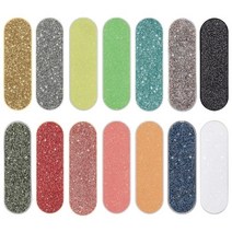 모모스틱 플랫스틱 글리터 핸드폰 거치대 무선충전 핑거 그립 스마트링, 스카이블루, 1개