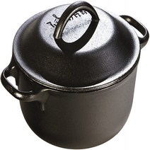 Lodge 2 Quart Cast Iron Dutch Oven. Pre-seasoned Pot with Lid for Cooking Basting or Baking, 1