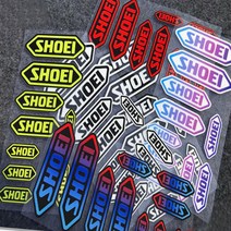 오토바이 스티커 오토바이 헬멧스티커 엠블럼 데칼스티커 카킹즈, 2.SHOEI 스티커 / 화이트 그라데이션
