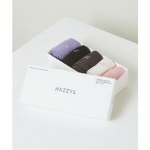 헤지스레이디스 [헤지스레이디]HSSS-2D001 블랙 퍼피자수 중목양말5종세트