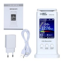 공기질측정기 미세먼지 산소농도 가스누출 스마트 co2 모니터 이산화탄소 테스터 공기 품질 감지기 온도 습도 모니터 80000 그룹 데이터 로거 공기 분석기, 나는 플러그