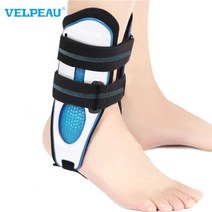 VELPEAU 조절식 압박 발목지지대 발목보호대 인대 염좌 재활 부상방지용 양발모두 착용한 디자인, 화이트