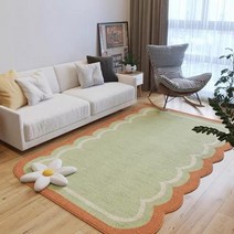 심플한 불규칙 넓은 공간 카펫 미끄럼 방지 러그
