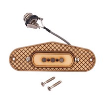 어쿠스틱 기타 픽업 마그네틱 트랜스 듀서 톤 볼륨 컨트롤러 오디오 케이블 픽업 기타 부품 및 액세서리, 하나, 노랑