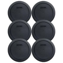 Pyrex 번들 6 품: 7201PC 4컵 다크 블루 플라스틱 식품 보관 뚜껑 미국산, Blue, 1
