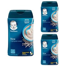 거버 시리얼 227g, 3개, 쌀(Rice)