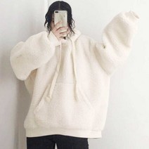 티셔츠 모임 보세 집에서입는옷 이쁜 코디 기모 오버핏 캐주얼 양털 연말 후드티 패션
