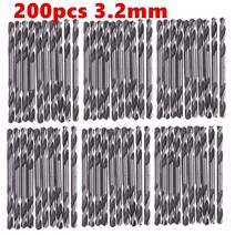 코너드릴 무선 충전 임팩트 전동 틈새 10-200pcs 3.2mm 더블 엔드 나선형 드릴 비트 트위스트 드릴 도구 금속 스테인레스 스틸 철 나무 드릴링 공구 세트, 40개