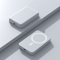 MacSafe 보조배터리 PD20W 무선 고속 충전, 화이트, 10000mAh
