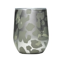 Corkcicle 럭스 컬렉션 트리플 인슐레이티드 스테인리스 스틸 텀블러 12 oz 로즈 메탈릭. 3868616298, Snow Leopard