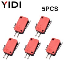 리밋 스위치510pcs 마이크로 SPDT On 순간 스위치 여행 제한 1NO1NC 롤러 레버 V-15 V-156-1C25, 02 V-151-1C25_01 5pcs