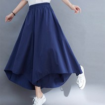 여성 치마 바지 쿨팬츠 여름 와이드 스커트 팬츠 큐롯 빅사이즈 검정 캐쥬얼