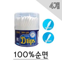 디팁스 순면 회전면봉 130p, 4개