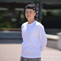 [22033]남성 면 긴팔 티 생활한복 아메카지 개량한복 그런지룩 미니멀라이프 에콜로지룩