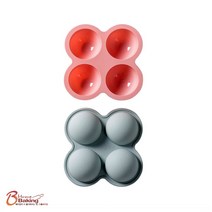 차칸쿡-실리콘몰드 반구4구-6.7cm 랜덤1개, 단품