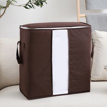 (사은품 증정)대용량 옷 이불정리 이불보관함, (가로형) 다크 브라운, 1개