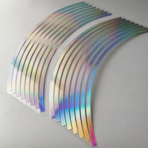 랩핑 데칼 자전거 스티커 자동차 전기 휠 방수 반사 개 인치 긁힘 방지 아름답고 실용적인, 08 17 inches